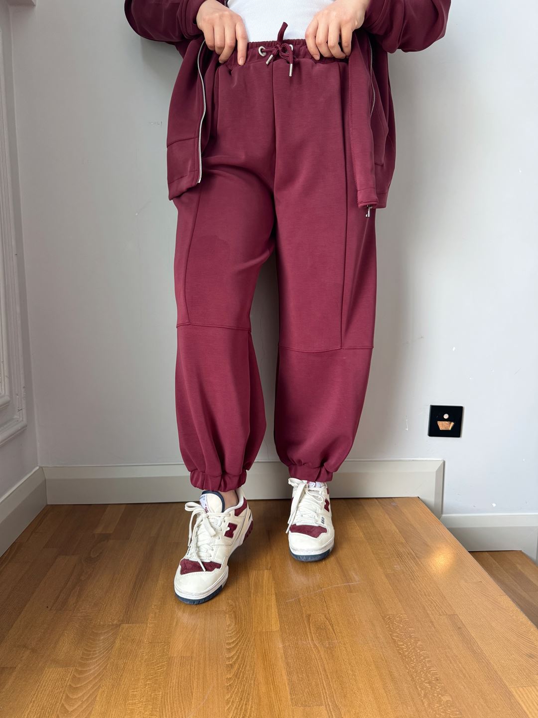 Bordo Premium OYS Sweat Eşofman Takım