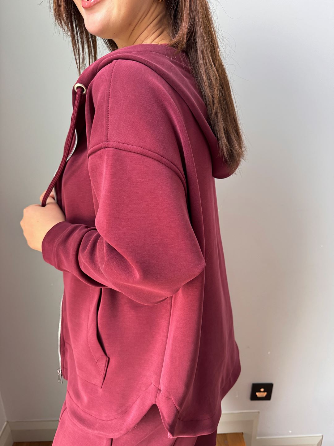 Bordo Premium OYS Sweat Eşofman Takım