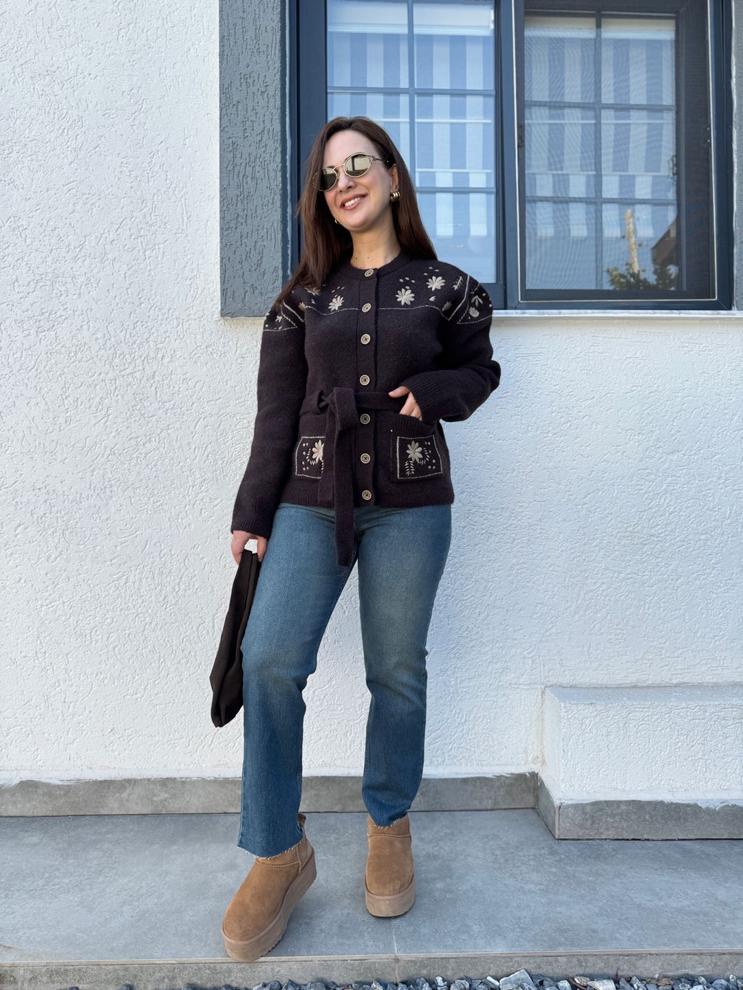 ZR UTC-01 Mavi Kesik Paça Boyfit Jean