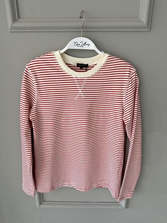 M.D. Kırmızı Beyaz Çizgili Sweathirt