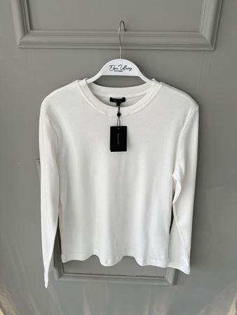 M.D. Beyaz Basic Uzun Kol T-shirt