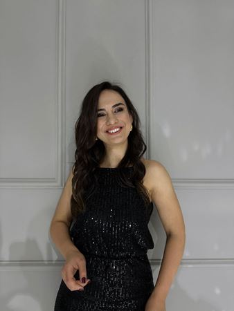 İp Askılı Payet Bluz