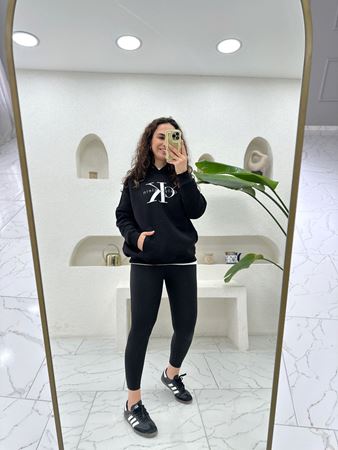 CK Kapüşonlu Şardonlu Sweatshirt