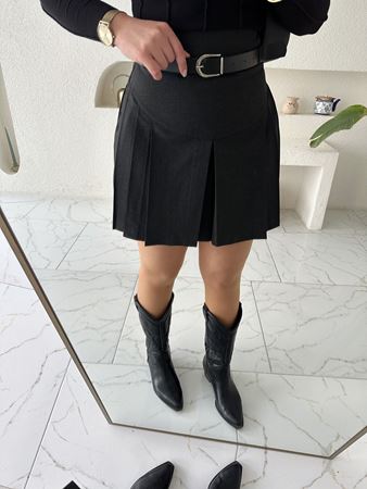 Antrasit Kemerli Etek