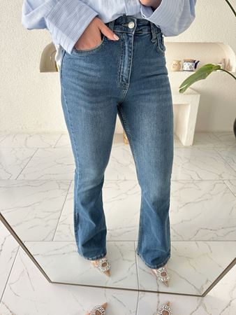 Mavi İspanyol Paça Jean