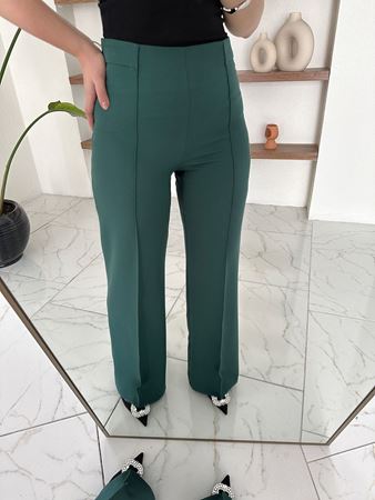 Zümrüt Kuşaklı Ceket Pantolon Takım