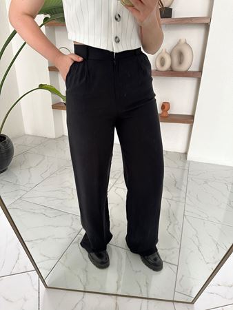 Siyah Premium Palazzo Pantolon