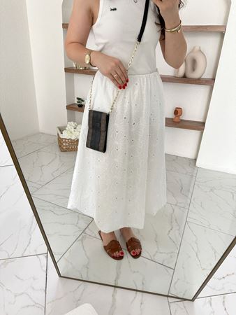 Beyaz Fisto Beli Lastikli Balon Etek