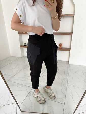 Siyah Beli Lastikli Paraşüt Cep Eşofman