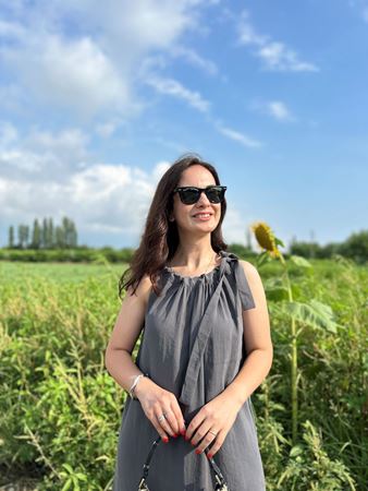 Füme Omuzdan Bağlama Detaylı Modal Kumaş Elbise