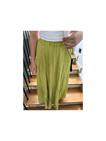 Yağ Yeşili Marka Model Kırışık Etek