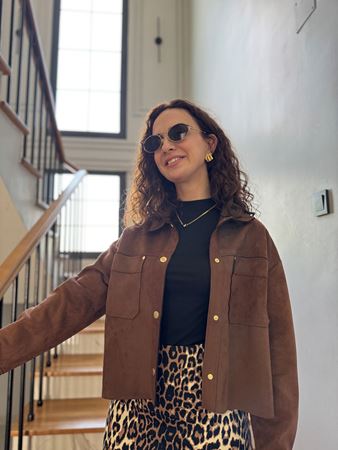 Kahverengi Torba Cepli Premium Nubuk Gömlek