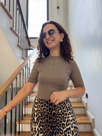 Vizon Yüksek Yakalı T-Shirt