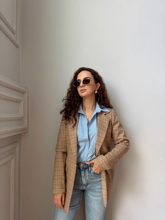 M.D. Ekose Maskülen Blazer Ceket