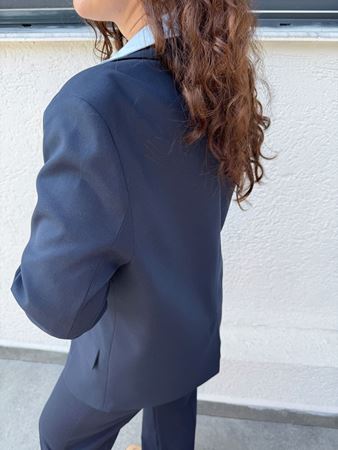 Marka Model Lacivert Vatkalı Astarlı Blazer Ceket