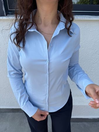 Mavi Slim Fit Gömlek