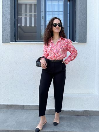 Siyah Premium Kendinden Kemerli Havuç Pantolon