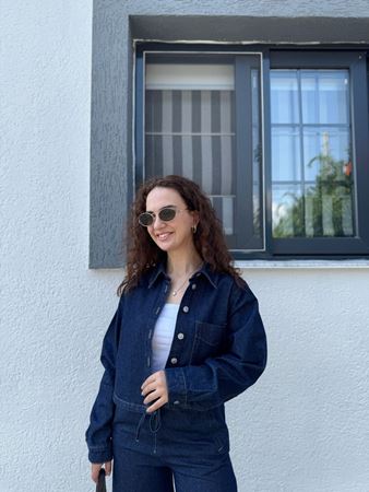 Lacivert Denim Pantolon Gömlek Takım