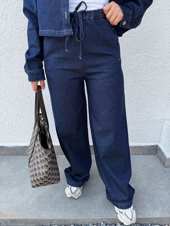 Lacivert Denim Pantolon Gömlek Takım