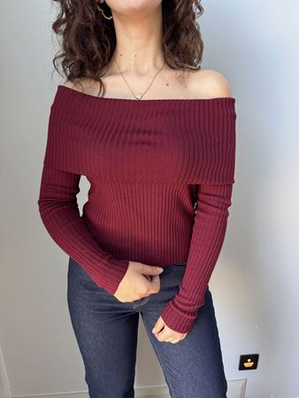 Bordo Madonna Yaka Triko