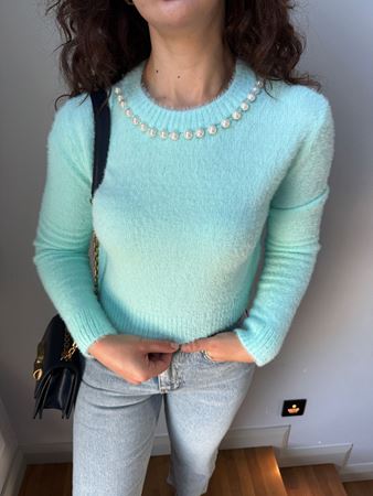 Su Yeşili Yakası İncili Kazak