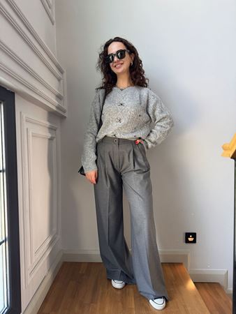 Antrasit Poliviskon Pantolon