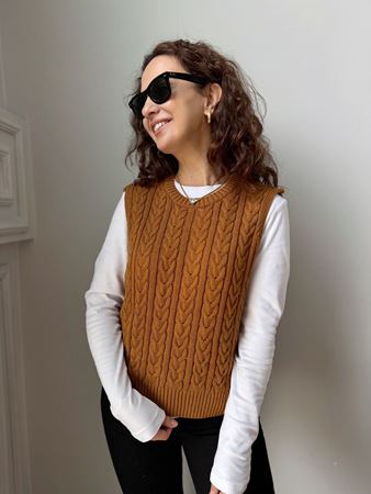 Orijinal Marka Taba Sırt Detaylı Süveter