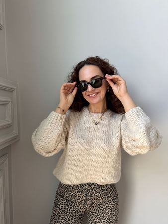 Marka Model Taş Rengi Bisiklet Yaka Kazak