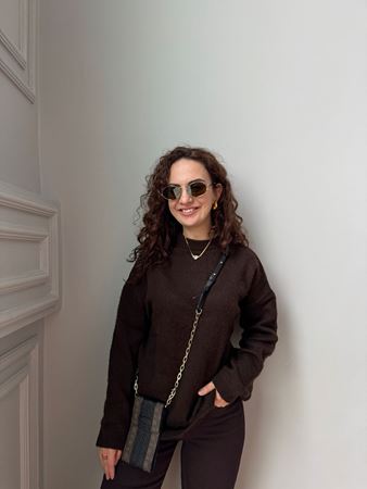 M.D Acı Kahverengi Bisiklet Yaka Kazak