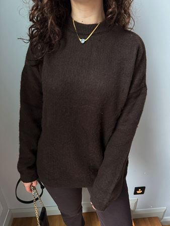 M.D Acı Kahverengi Bisiklet Yaka Kazak