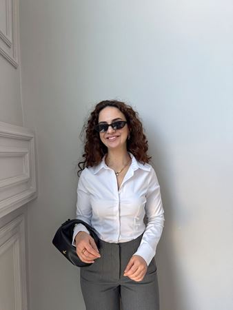 Beyaz Slim Fit Gömlek