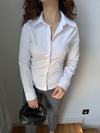 Beyaz Slim Fit Gömlek