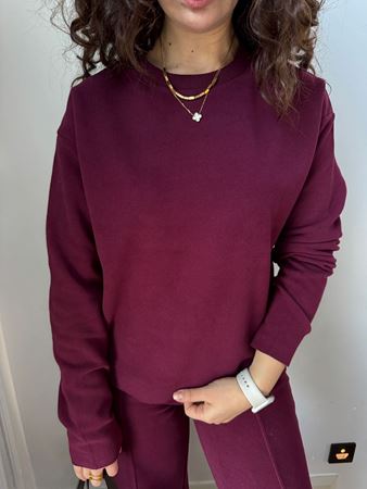 Bordo Bisiklet Yaka Selanik Takım