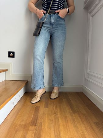 CS Kar Yıkama Kapalı Paça Flare Jean