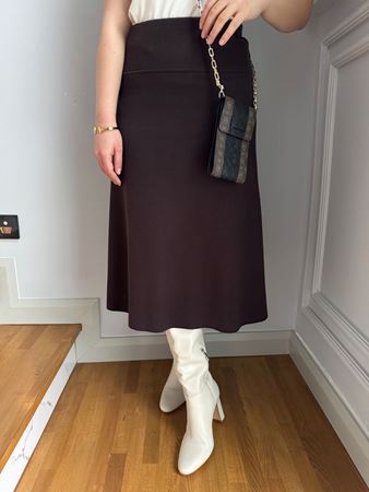 Kahverengi Selanik Midi Etek