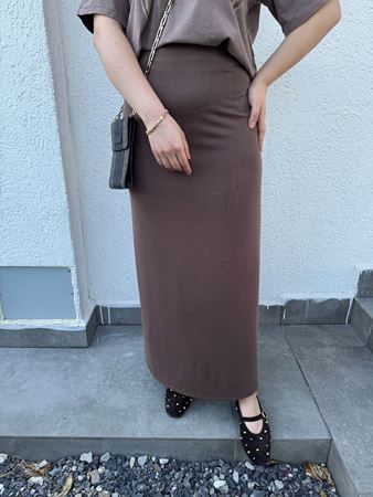 Kahverengi Beli Lastikli Modal Etek