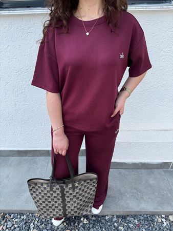 Bordo Yazı Detaylı Modal Takım