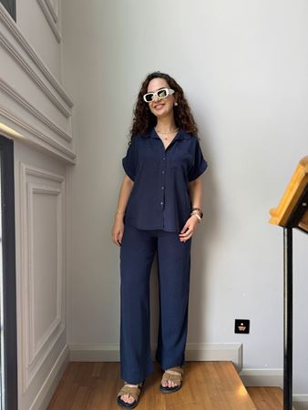 Lacivert Gömlek Pantolon Takım