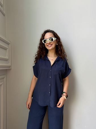 Lacivert Gömlek Pantolon Takım