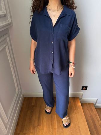 Lacivert Gömlek Pantolon Takım