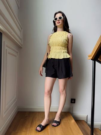 ZR Siyah Pensli Şort