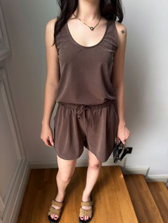 Kahverengi Premium Modal Atlet Şort Takım