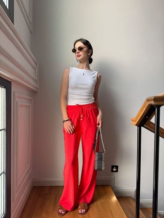 Nar Çiçeği Tensel Rahat Pantolon