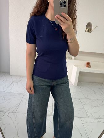 Lacivert Marka Model Yarım Kol Triko