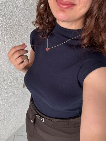 Lacivert Dik Yaka Selanik Body
