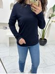 M.D. Lacivert Basic Uzun Kol T-Shirt