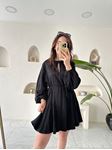 ZR Siyah İpli Choker Yaka Elbise