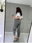 Antrasit Paça Pensli Beli Lastikli Pantolon