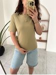 M.D Haki Bisiklet Yaka Basic T-Shirt