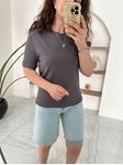 M.D Antrasit Bisiklet Yaka Basic T-Shirt
